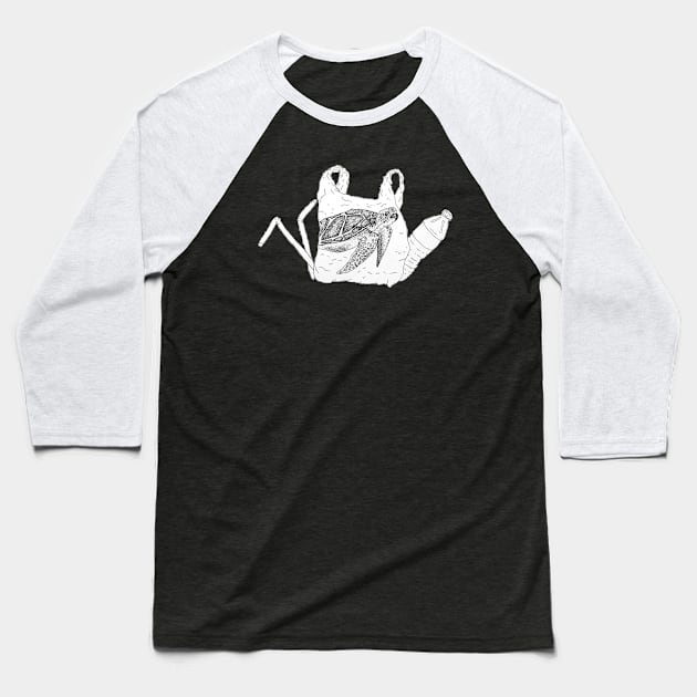 Say no to single use plastic Baseball T-Shirt by Animal Surrealism